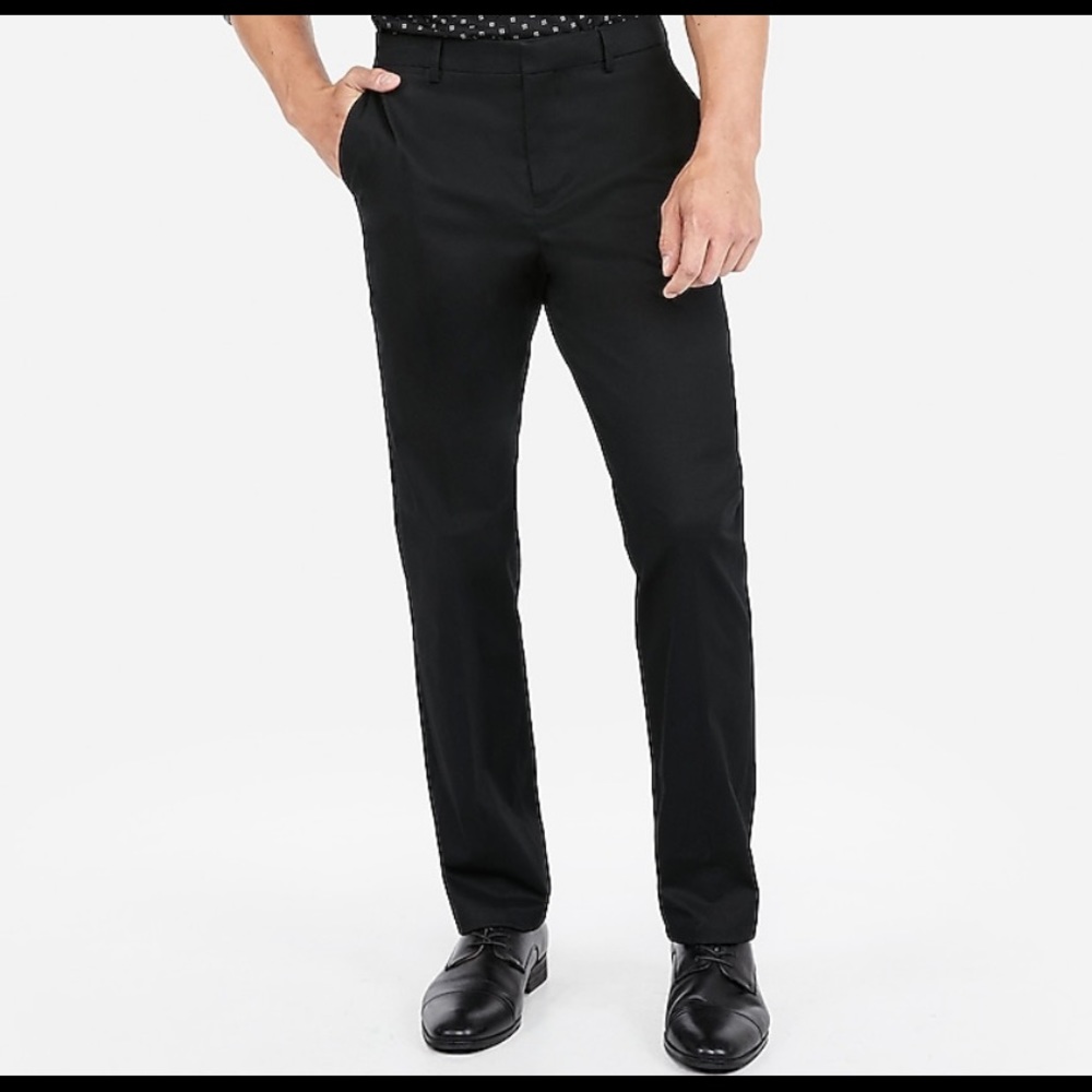 Black Extra Slim Fit Dress Pants